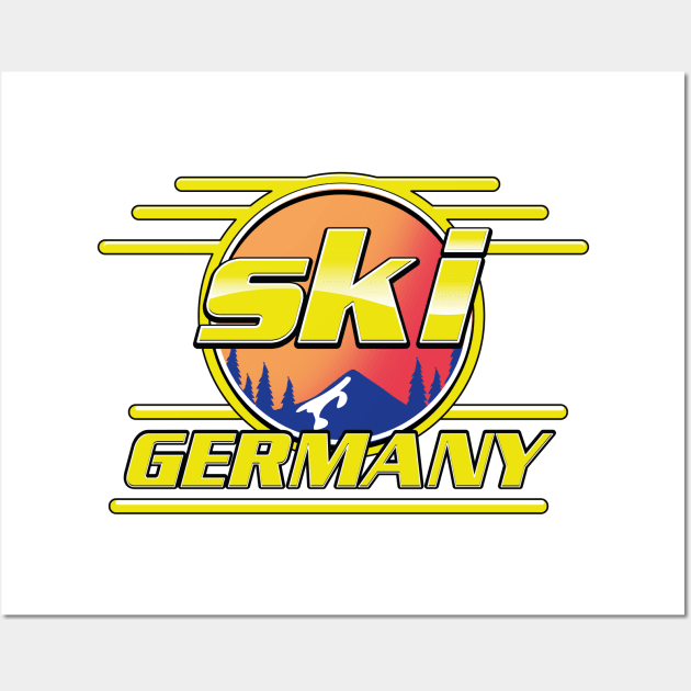 ski Germany 80s logo Wall Art by nickemporium1